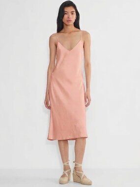 ARITZIA Wilfred Satin Midi Dress Small